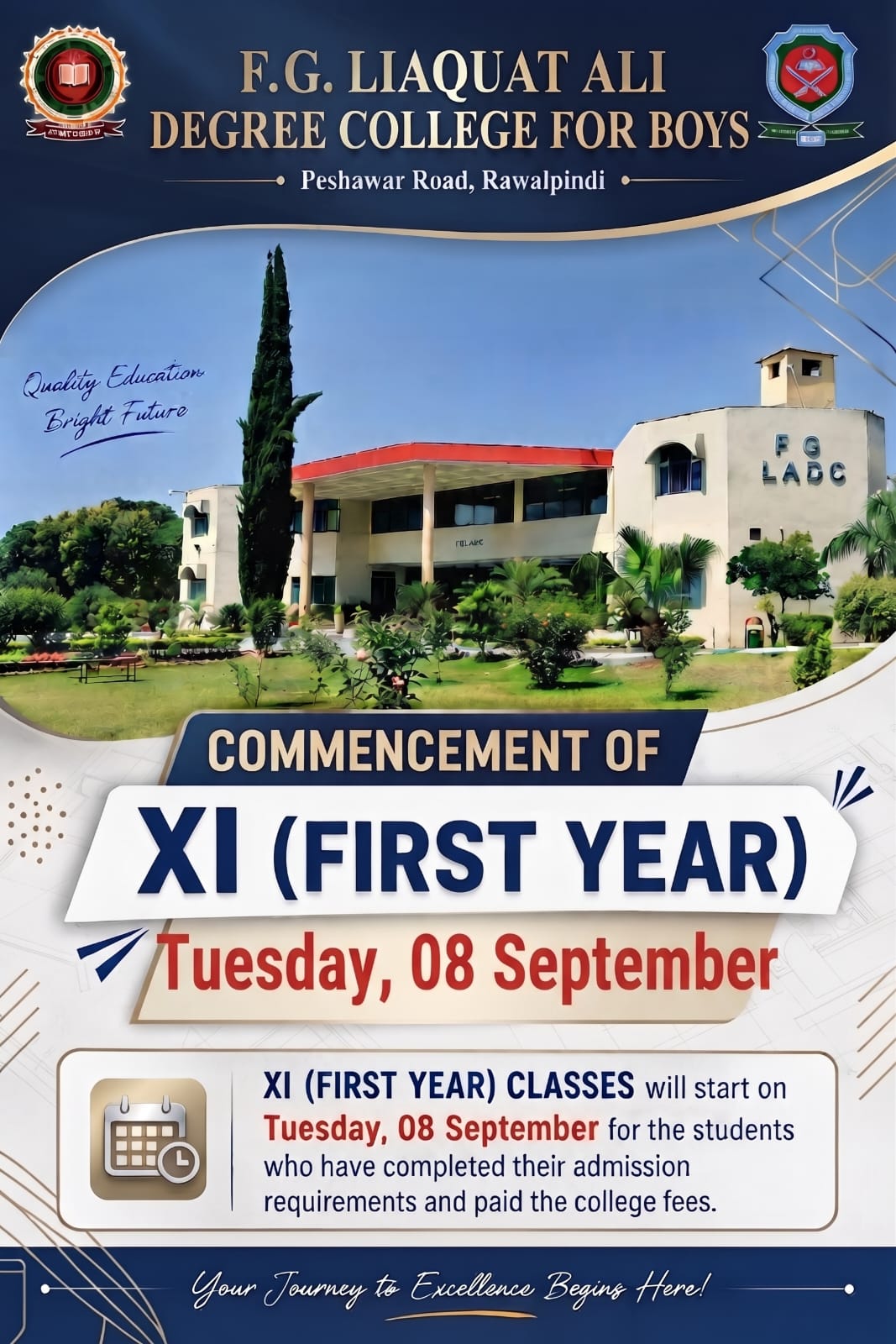 Notification for Students with New Admissions